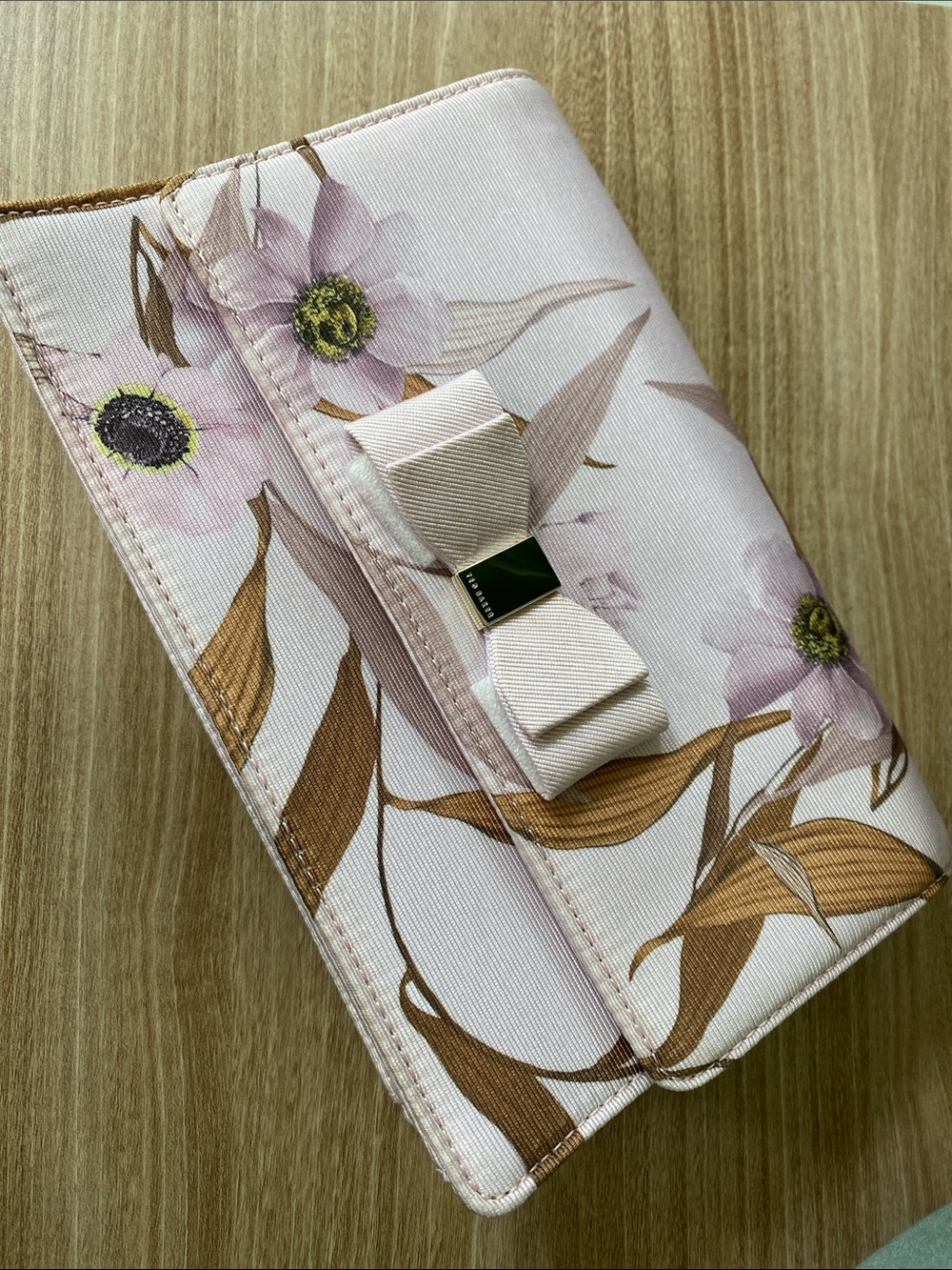 Ted Baker Kaylii Cabana evening bag in a pale pink